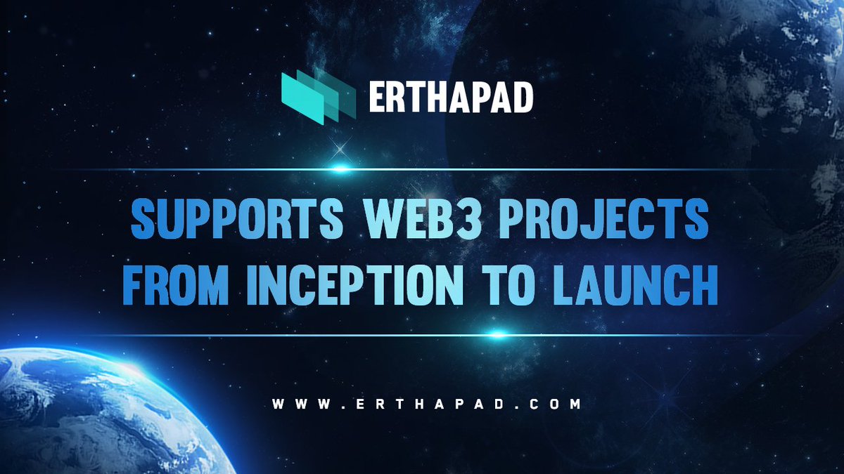 ErthaPad supports Web3 projects from inception to launch, backed by a team with many years of experience in blockchain and gaming. 🚀