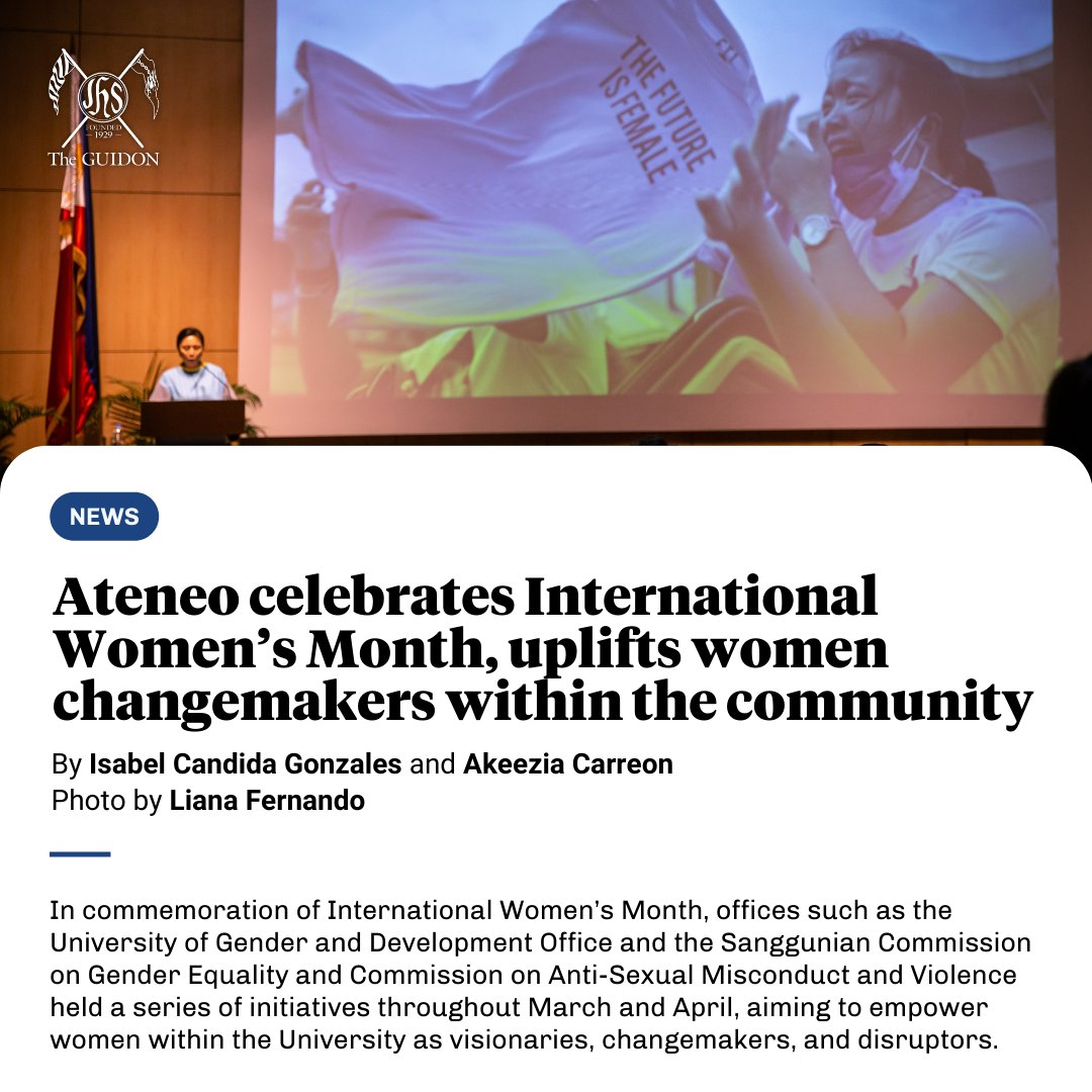 NEWS: In commemoration of International Women’s Month, offices such as the University of Gender and Development Office and the Sanggunian Commission on Gender Equality and Commission on Anti-Sexual Misconduct and Violence held a series of initiatives throughout March and April,