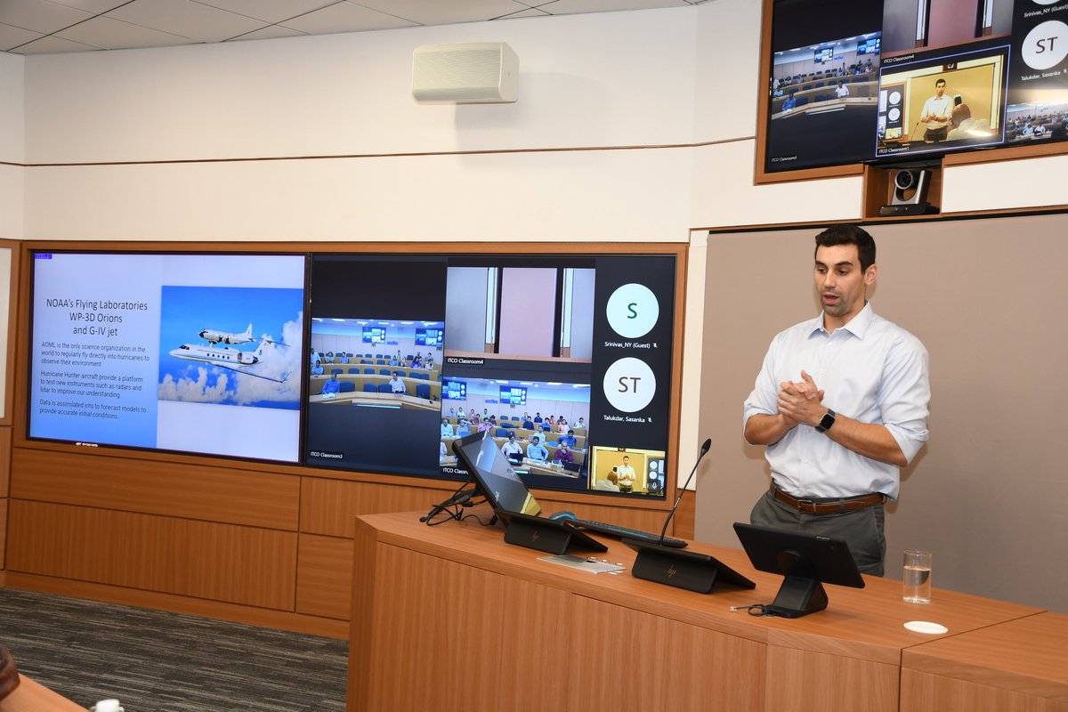 incoismoes's tweet image. On 18 April’24 at #INCOISHyd,
Dr. G. J. Alaka, Jr. and Dr. S. Gopalakrishnan, Hurricane Research Division, NOAA/OAR/AOML, delivered insightful talks on how to advance hurricane prediction &amp;amp; its intensification problem over oceans,
#APHEX #TropicalCyclones #HurricaneForecast