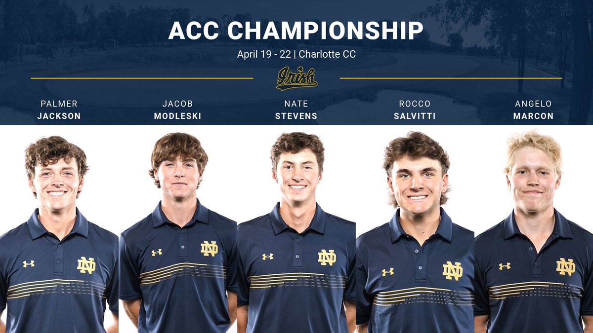 Practice round day of the ACC Championship! Round 1 starts tomorrow morning at 9am. 📍 Charlotte CC #GoIrish