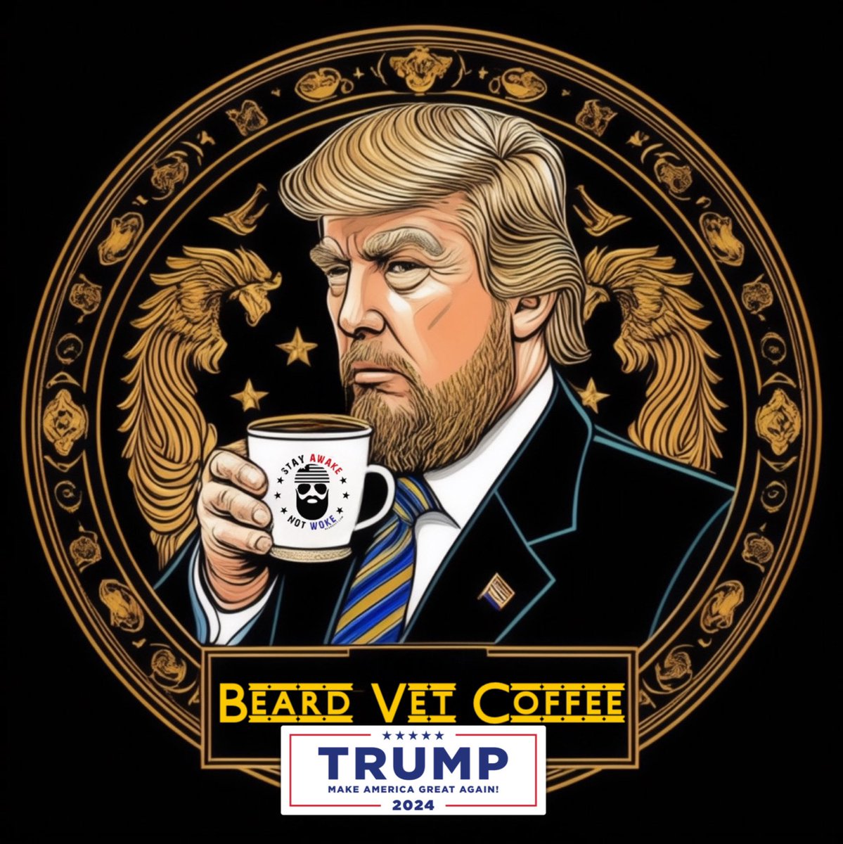 Good Morning Everybody ☀️☕️ the weekend is almost here. Celebrate with some @Beard_Vet coffee. The official coffee of MAGA