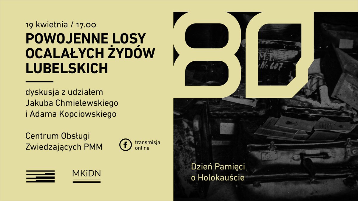 Jutro Dzień Pamięci o Holokauście i przeciwdziałaniu zbrodniom przeciwko ludzkości. Bierzemy udział w akcji Żonkile organizowanej przez @polinmuseum, a dodatkowo zapraszamy na rozmowę dot. powojennych losów lubelskich Żydów. Posłuchać można również online: majdanek.eu/pl/news/dzien_…