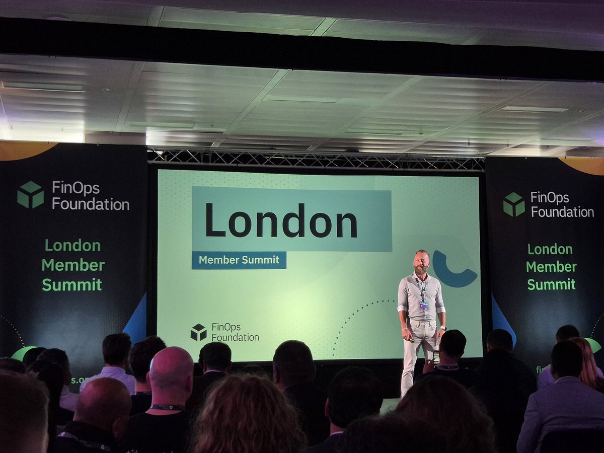 anthony_poh's tweet photo. @FinOpsFdn London Member Summit just kicking off with the keynote by @stormental 

#FinOps https://t.co/5czy6qEwNK