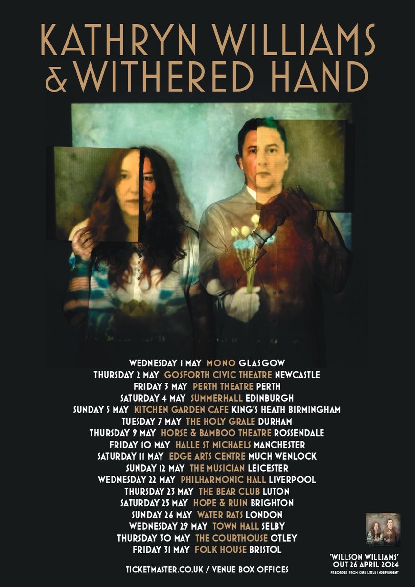 TOUR in MAY @kathwilliamsuk - @Monoglasgow @GoCivTheatre @Summerhallery @perthconcerthal @KitchenGarden3 @THEHOLYGRALE @HorseandBamboo @McrFolkFest @edgeartscentre @MusicianVenue @liverpoolphil @the_bear_club @thehopeandruin @Water_Rats @selbytownhall @OtleyCourthouse @folkhouse