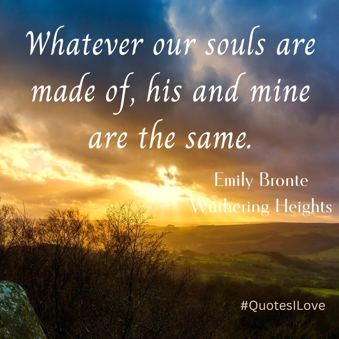 I think this is such a #romanticquote. Wuthering Heights is a wild, blustery and tragic love story.

#books #book #booklover #romanticbook #romancebook #romancenovel #romancenovels #booksoftwitter
