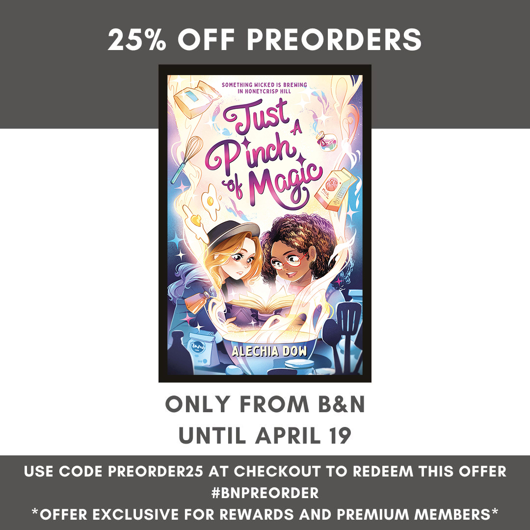 Do you want a foodie magical middle grade story that was named a best book of 2023 by Kirkus, features loads of rep, recipes and an accidental underwear explosion? Barnes & Noble is having a 25% preorder sale for members! Bake some magic! #BNPreorder barnesandnoble.com/w/just-a-pinch…