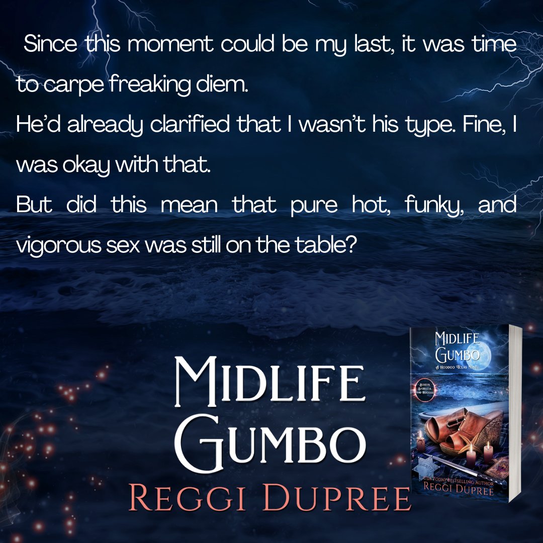 #TEASERREVEAL #PREORDER If you love road trips, laughter, and grumpy sunshine stories, then you’ll love Midlife Gumbo. #MidlifeGumbo by Reggi Dupree bit.ly/3VKku3u