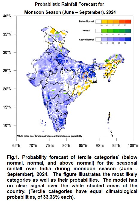 And it's official from IMD. 
Excess rain this year. 2024.