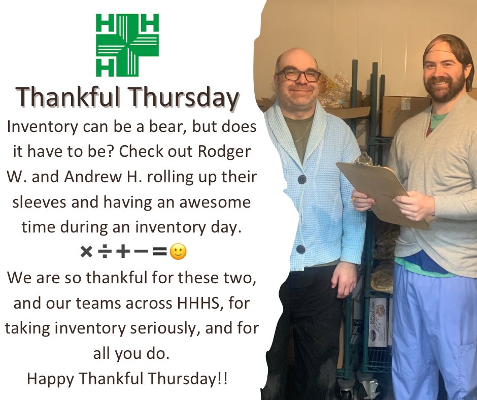 Happy #ThankfulThursday!
Who knew inventory could be fun???
Appreciate you, Rodger &amp; Andrew!! 🔗
