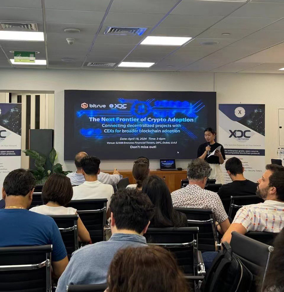 BitrueOfficial's tweet photo. 🌟 Just in from #Dubai! #Bitrue presents The Next Frontier of Crypto Adoption!
🚀 Crypto industry veterans join us at #Bitrue to drive the mainstream adoption of digital currency
🌐 Co-hosted with @XinFin_Official & @XDCdevCenter, the event is aimed at building strategic partnerships and leading innovative discussion in the space 📈