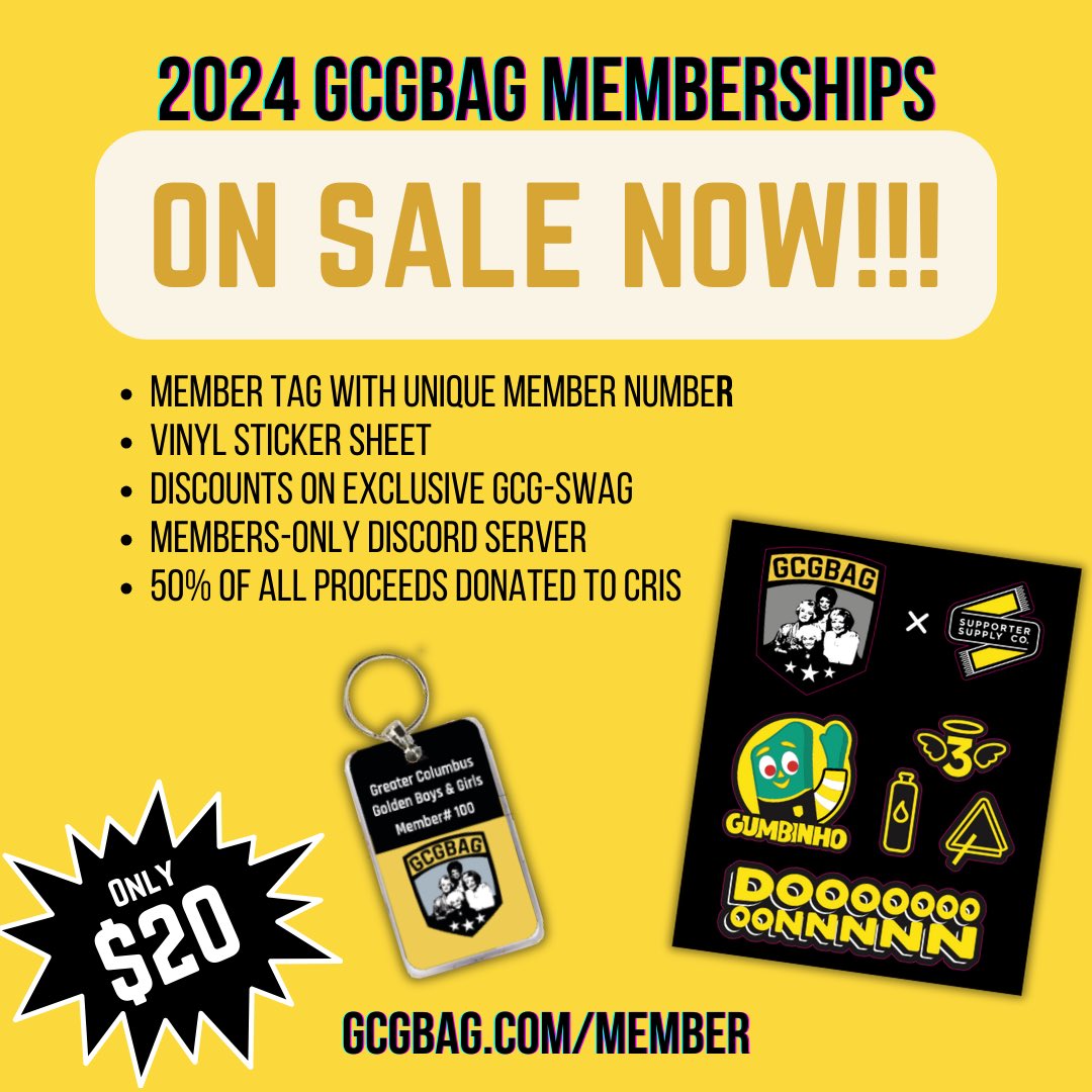 gcgbag96's tweet photo. WE ARE SO BACK!!! GCGBAG Memberships are ON SALE NOW!!

Join us and take your Lad Upping to the Next Level! #crew96 
https://t.co/3jt9CRD7Hu https://t.co/N2jZ7weYMR