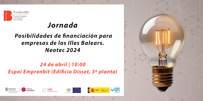 CDTI_innovacion's tweet image. 📢 El CDTI Innovación presenta las características principales de la convocatoria #NEOTEC2024 en una jornada organizada por @FundacioBit el próximo miércoles🗓️24-ABRIL y dirigida a #empresas innovadoras de #BaseTecnológica de las #IslasBaleares👇

+ info ➡️acortar.link/ez3NFt