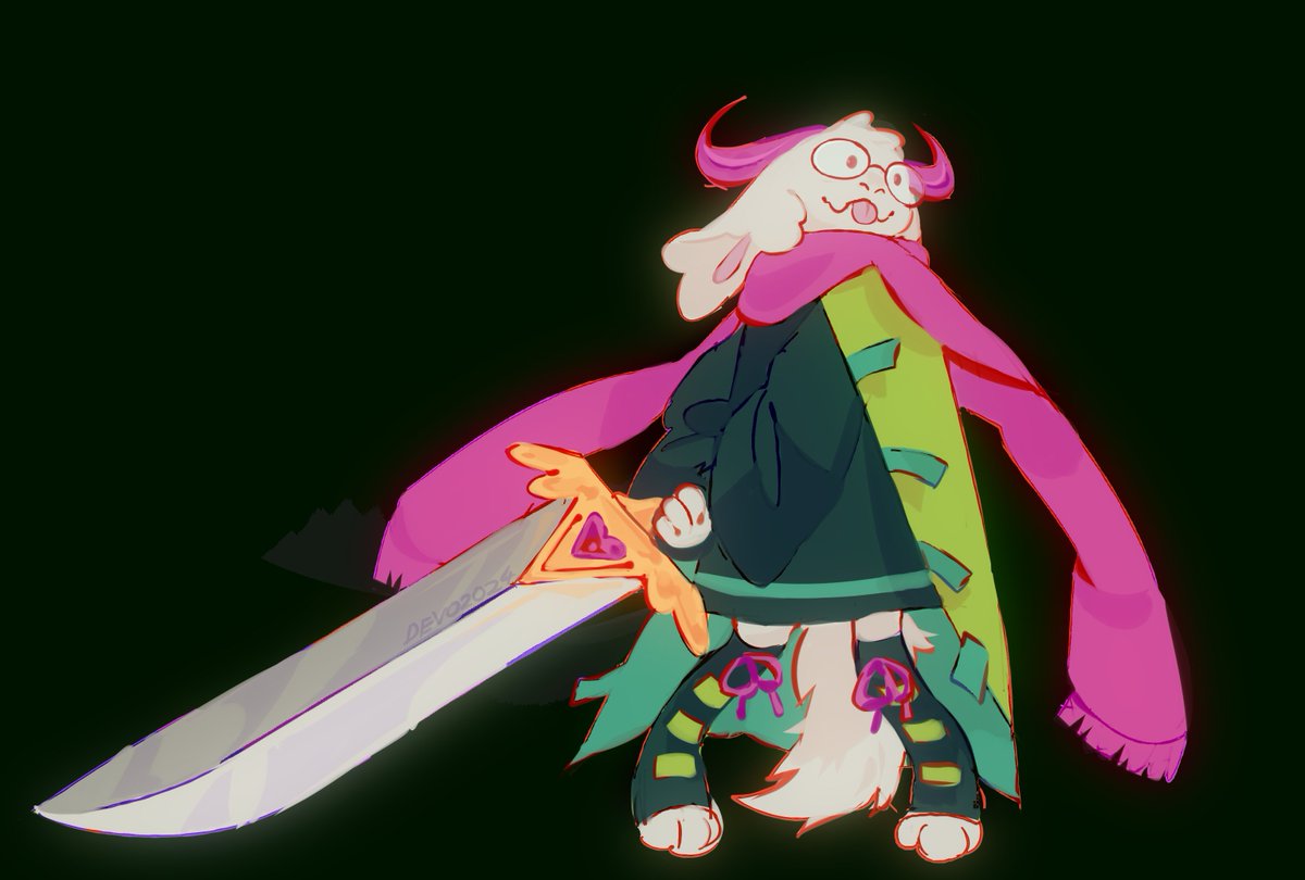 DevoGamer2's tweet photo. drew ralsei with a sword again
#myart #DELTARUNE https://t.co/4raIvt5xpW