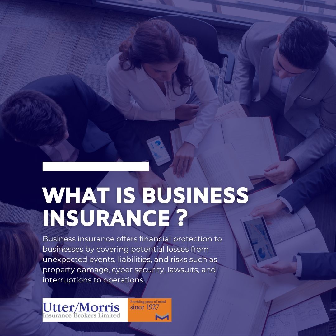 At Utter Morris Insurance Brokers, we are knowledgeable professionals who work with you to customize a business insurance policy that fits your needs. We will review coverage’s with you and make recommendations to provide you with peace of mind. #businessinsurance