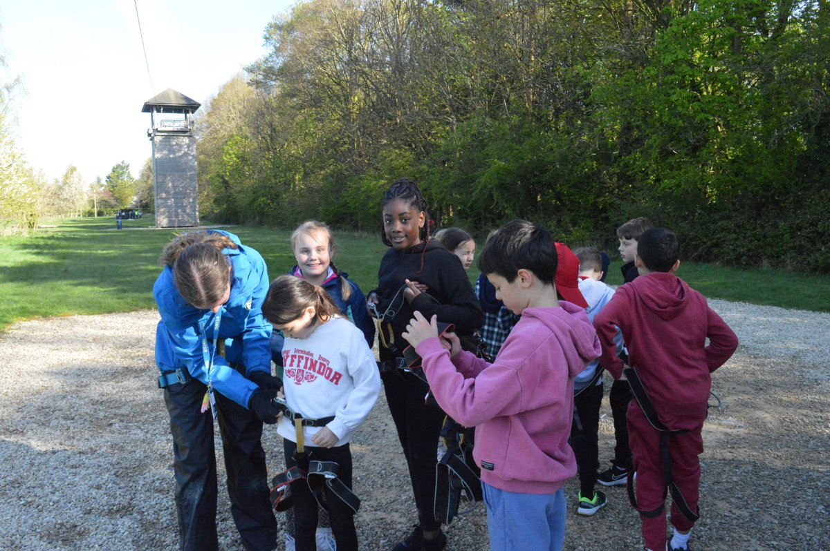 CrackleyHallSch's tweet photo. Getting our harnesses on was a bit of a challenge. #crackleyhallschool #junior4 #residential https://t.co/ieK7p3R2e8