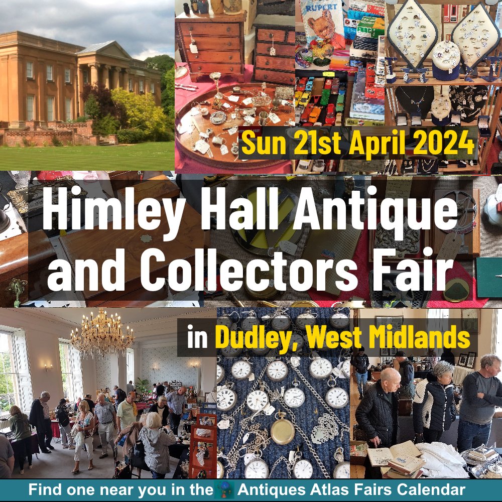 21st April Himley Hall Antiques Fair antiques-atlas.com/antique_fair/h… Indoors and Outdoors Antiques and collectors fair From P & V Rowson #dudley #antiquefair #antiquesfair #vintagefair #collectorsfair #fleamarket #antiquefairs #fairsdiary