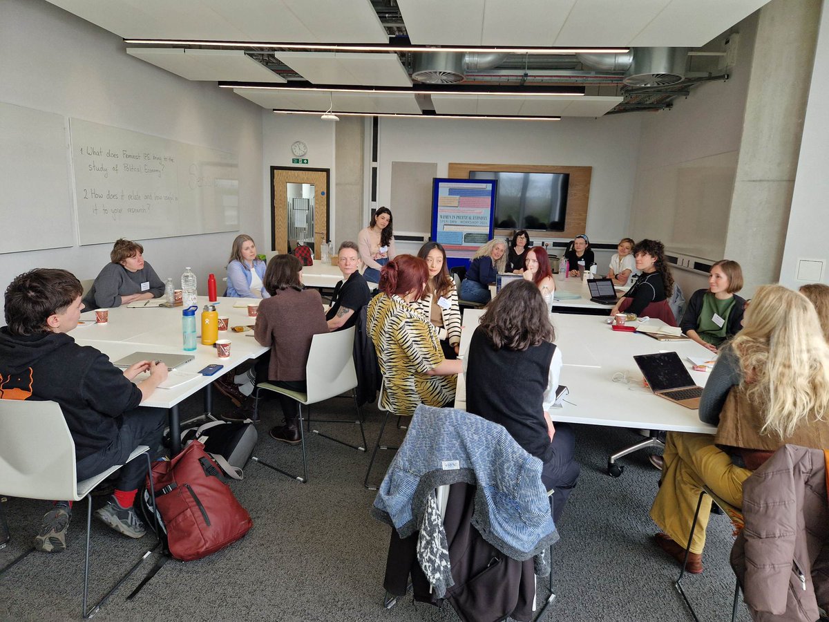Last week, the SPERI Doctoral Researcher Network welcomed women and non-binary scholars to a one-day workshop 💫 Participants explored their experiences of, and contributions of feminist approaches to, the field of political economy Read more here ⬇️ bit.ly/49JMffR