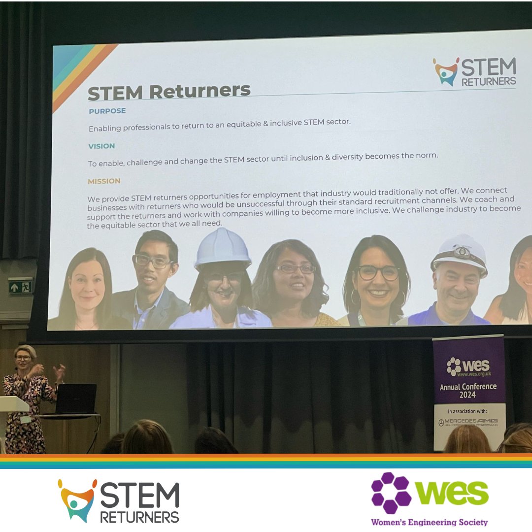 Its Day 2 at the @WES1919 2024 Annual Conference. If you are attending the WES conference in Birmingham today, there is still time to visit us to learn how we can support your return to STEM or chat to us to find out more about our STEM Returners programme. #WESAnnualConference