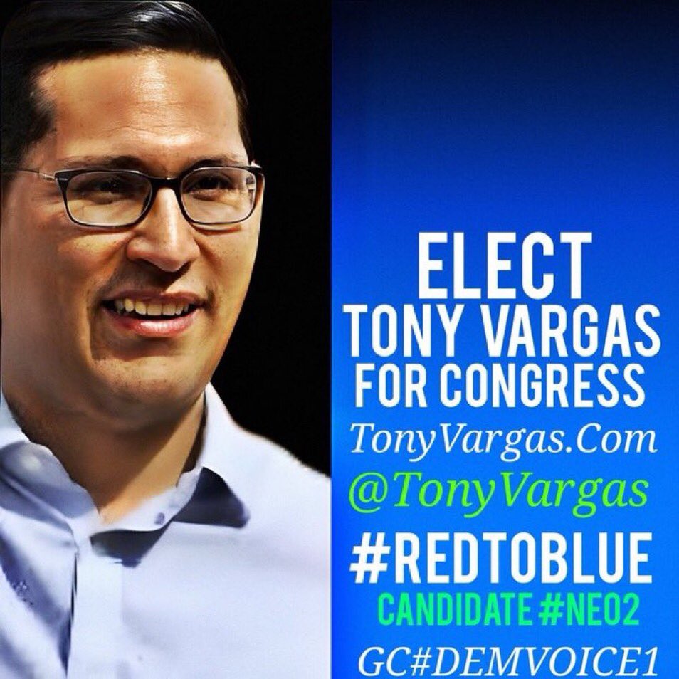 #DemVoice1 #DemsUnited Tony Vargas is hoping to be the first Latino elected to Congress from Nebraska! Speaking of his father who died of COVID in 2020, Tony said “He always made me make the commitment that I was not going to lose sight of the people that are actually looking…