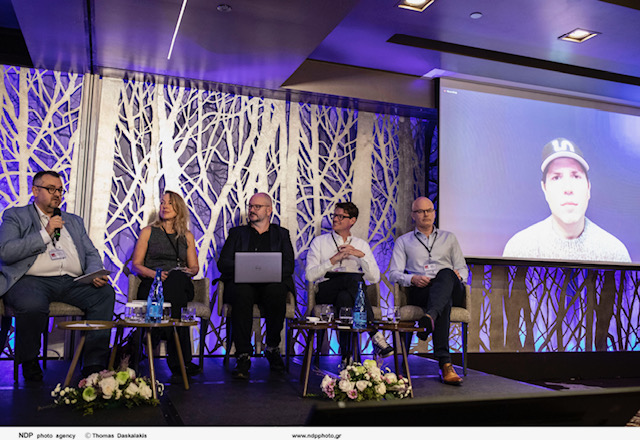 Yesterday, as part of @CISACNews's two-day European Committee meeting in Athens, DACS CEO, Christian Zimmermann spoke about the importance of protecting artists’ rights in the ever-evolving technological environment. Image credit: AI Panel, CISAC European Committee 2024