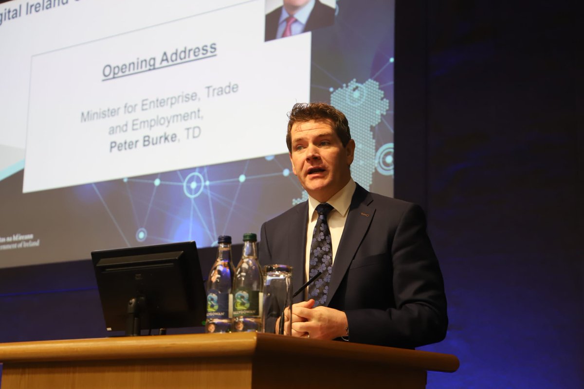 Digital thought leaders have gathered in Dublin Castle for the Digital Ireland Conference. Kicking off the event is Minister for Enterprise, Trade and Employment @peterburkefg. Exciting keynote speakers and panel discussions about the future of digital innovation to come. Join