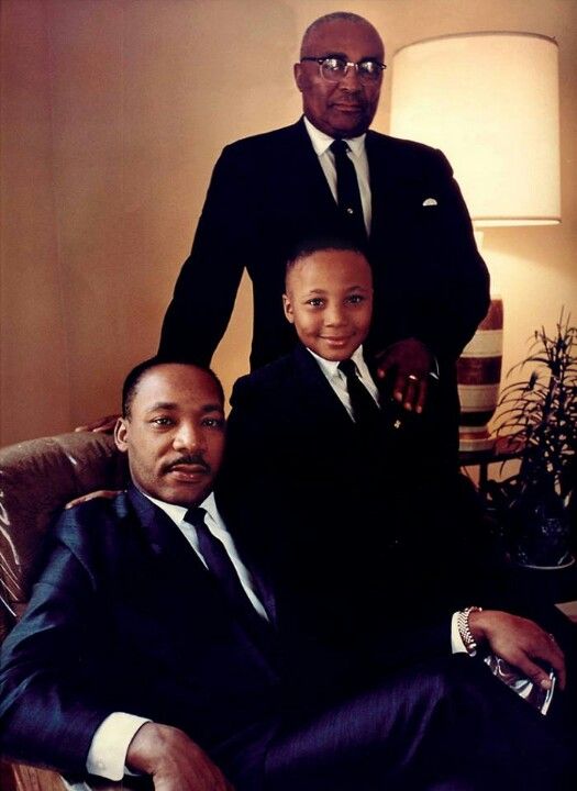 Three generations of Martin Luther Kings: Sr., Jr., and III. #KingLegacy #KingsUnited