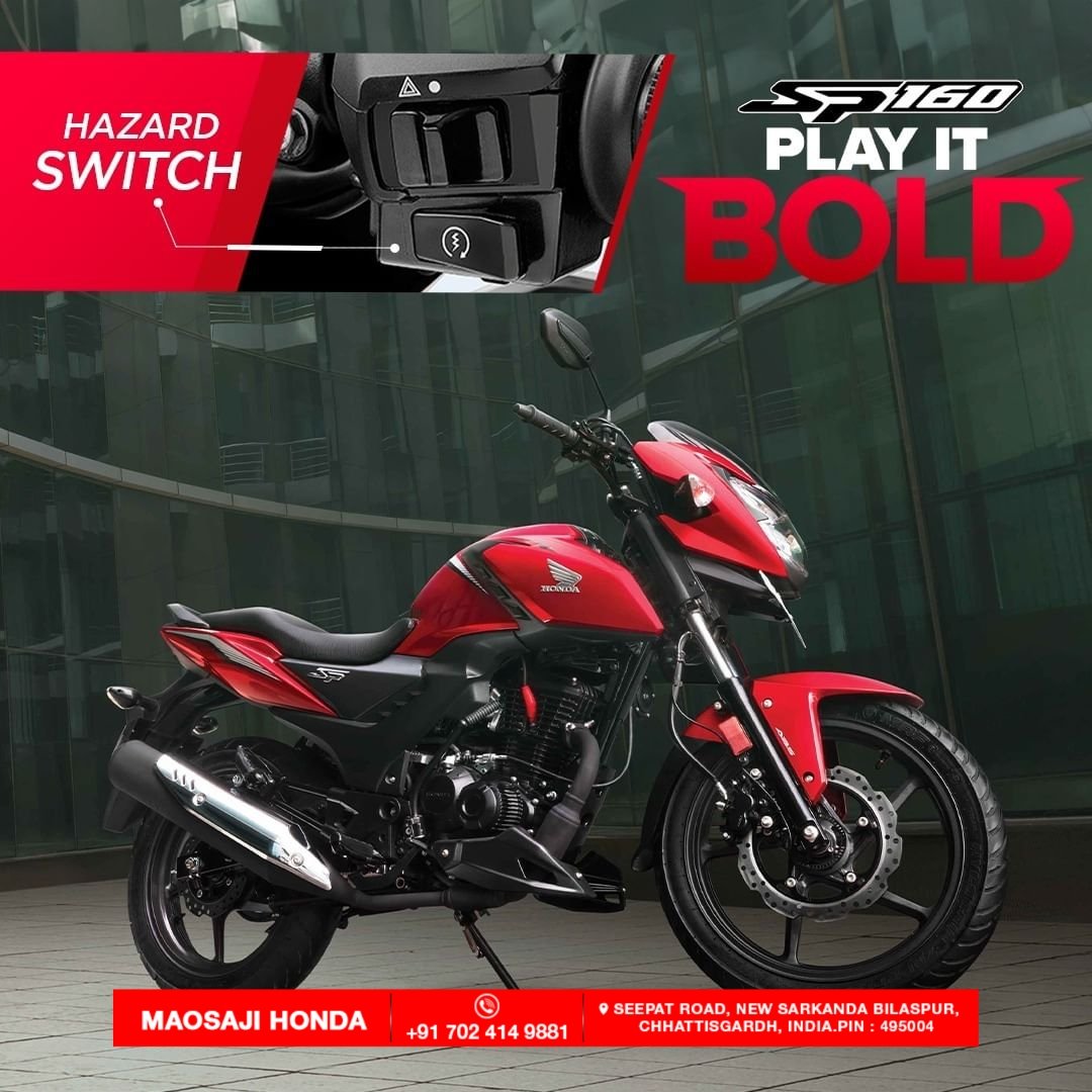 Stay safe during nighttime stops with the SP160 hazard switch by your side.💟✨

Book now.♥️

#honda #sp160 #bike #honda #honda2wheeler #maosajihonda