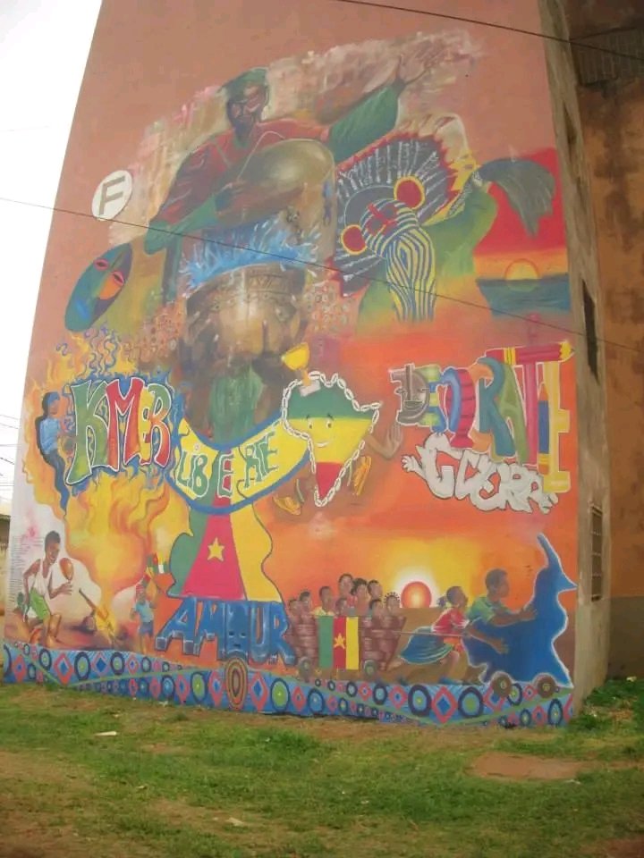 GM fam ! I'm sharing with you my first mural, painted several years ago. It was in Yaoundé-Cameroon