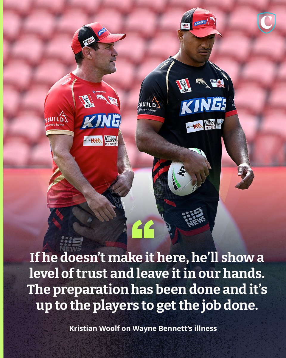 Kristian Woolf believes Wayne Bennett won't be 'working from home' if he misses the trip to Darwin due to illness, as the Dolphins assistant coach gets his chance to step into the hot seat before taking over the team next season. DETAILS ▶️ bit.ly/4aGt1cc