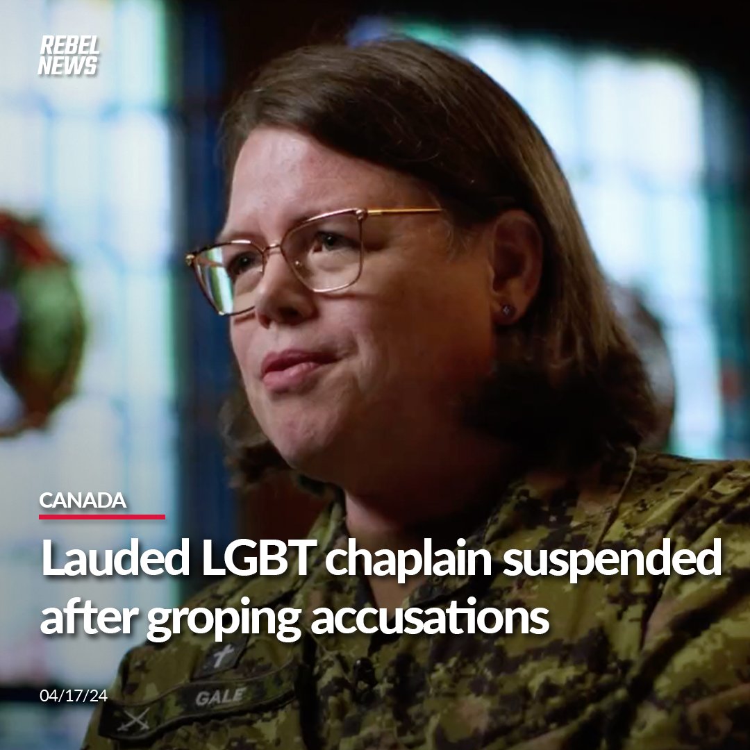 A Royal Military College chaplain celebrated by the Canadian military on Transgender Day of Visibility was suspended after an alleged groping request.

MORE by @Robertopedia: rebelne.ws/3xDNvnf