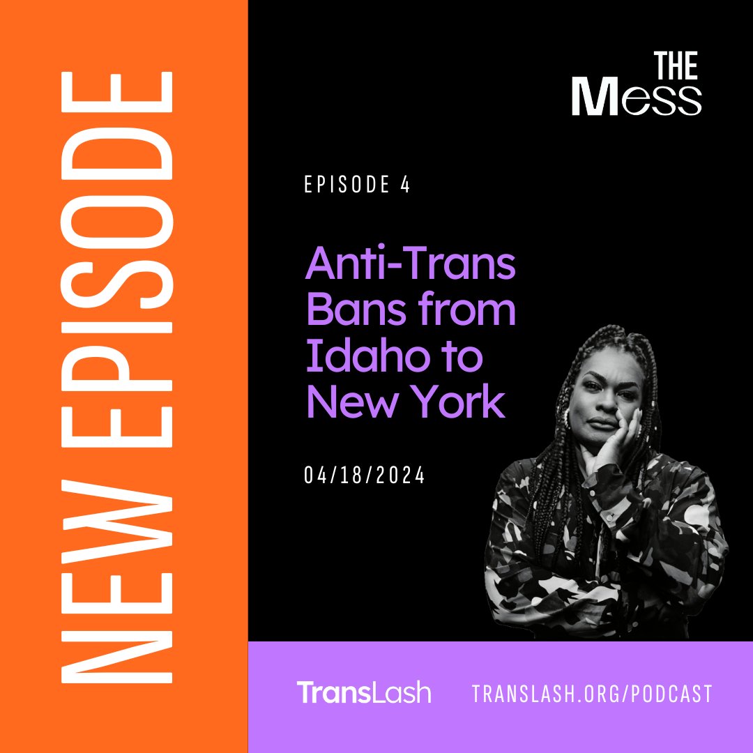 🎧 #TheMess: @ImaraJones’ Guide to our Political Hellscape Episode 4: ‘Anti-Trans Bans from Idaho to New York’ is available now! The Mess is a biweekly #TransLash Fam subscription offering on @applepodcasts: apple.co/translash