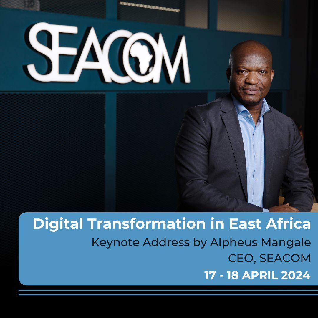 SEACOM CEO, Alpheus Mangale, is joining a panel discussion now, with industry CEOs and leaders on digital transformation for enterprises in Africa. This is part of the DTEA Conference in Nairobi, Kenya. Watch now on buff.ly/445XCxx. #DTEAConference #AlpheusMangale #SEACOM