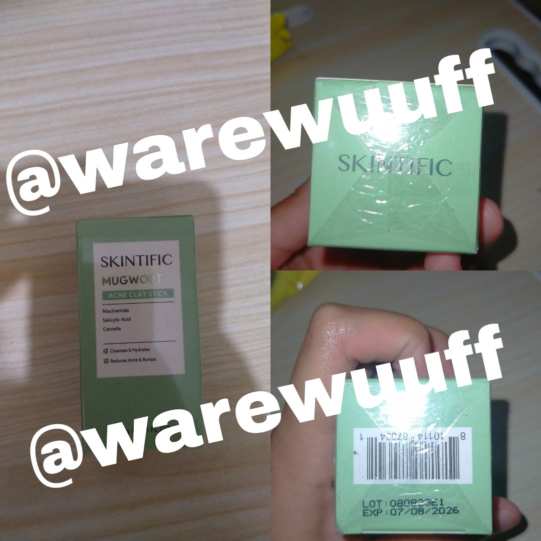 warewuuff's tweet photo. 💫WTS SKINTIFIC MUGWORT CLAY STICK MASK SEALED💫

🎀masih sealed, exp 07.08.2026
🎀alasan dijual : impulsive buying
🎀ori from official store skintific
🎀Rp. 70k only 1 pcs leftt !!
🎀dom bandung, co via oren gratong
🎀butuh buyer serius

dm me🧚🏻 https://t.co/A3a3vT8J9z
