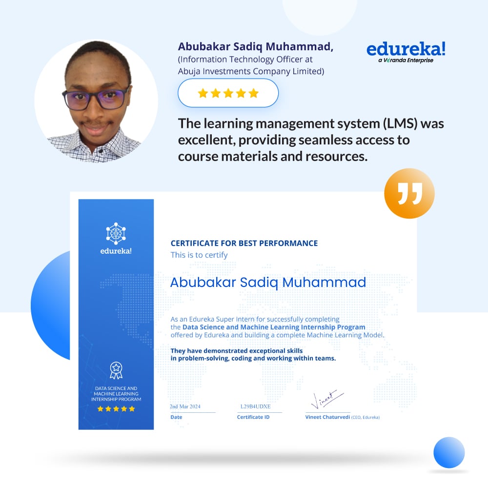 Enroll now for our Data Science & Machine Learning courses and embark on a journey towards professional excellence- bit.ly/3W4hy1z 
:
:
#Edureka #RidiculouslyCommitted #TeamEdureka #LearnWithEdureka #Upskilling  #EmpowerYourself #DataScience #MachineLearning