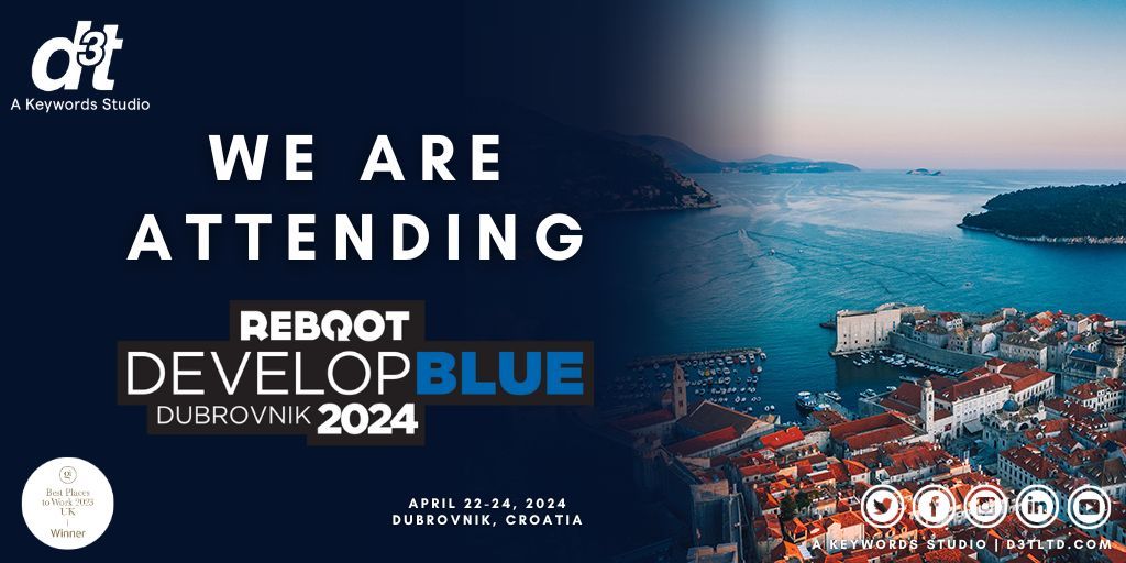 We’re excited to be heading over to @RebootDevelop Blue in Dubrovnik, Croatia next week! If you’re also attending, feel free to reach out to us to book in a meeting to discuss your game development opportunities. We look forward to seeing you there! #RebootDevelopBlue #gamedev