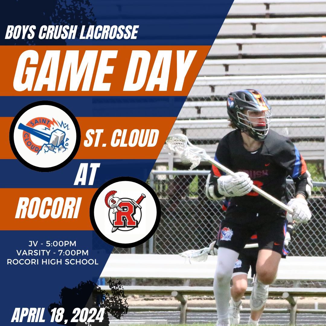 STC_HSLax's tweet photo. Game Day
⏰  JV- 5pm  Varsity- 7pm
📍 Rocori HS https://t.co/K0JwpPlryl