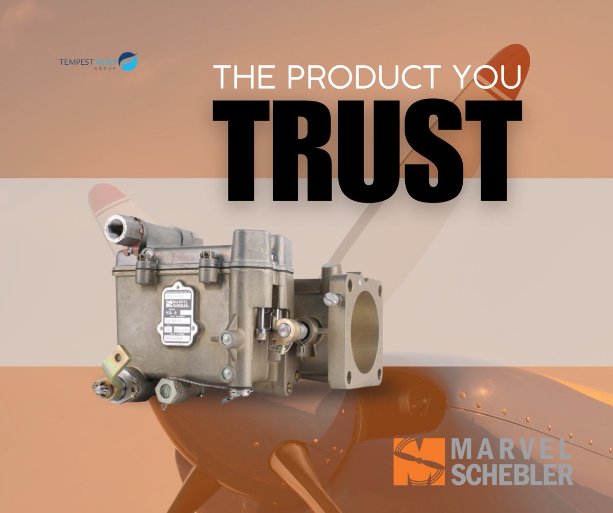 At Marvel Schebler, our products are trusted worldwide! We give you the highest quality products every time.

#quality #MarvelSchebler #generalaviation