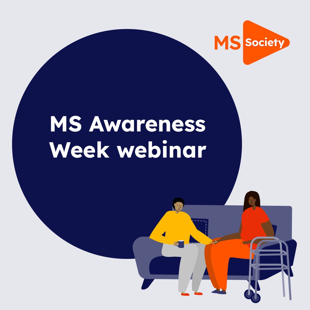 Did you know it's #MSAwarenessWeek next week (22 to 28 April)? We're bringing together a panel of speakers who’ll be chatting about different aspects of life with MS and the support available. Everyone welcome! 📅 Wednesday 24 April 🕡 6.30pm ➡️mssoc.uk/4aD0O6d