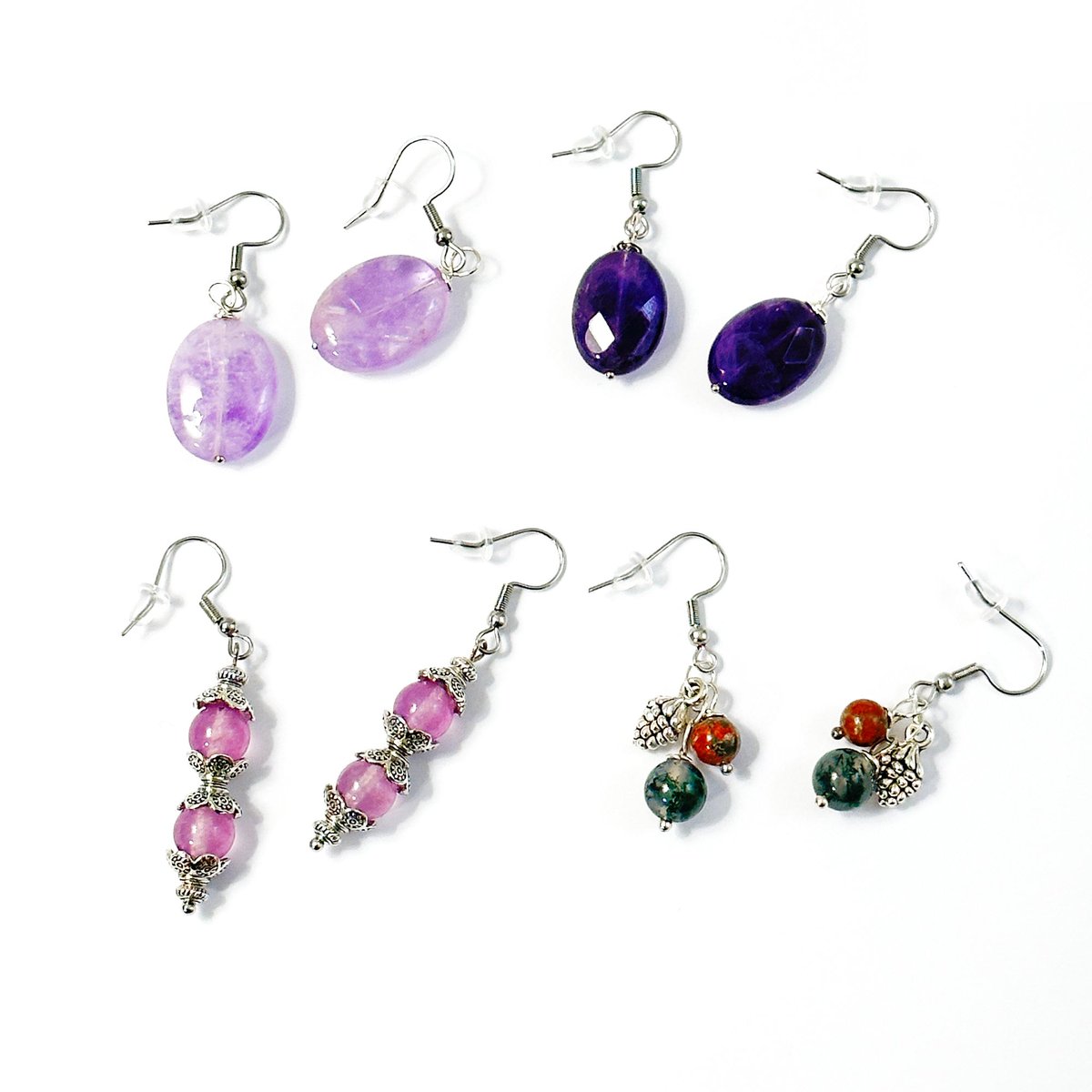 🐕 Big deals! Drop Earrings with French Hook Gemstones and Stainless Steel Ear Wires and Silicone Backs only at $15.00 on etsy.com/listing/155605… Hurry. #DangleDrops #GemstoneEarrings