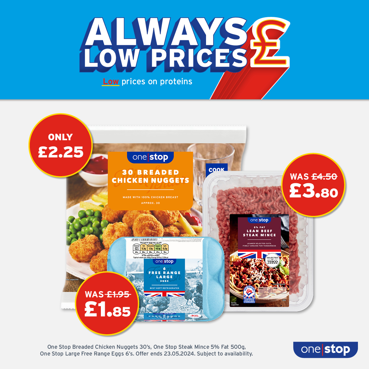 Elevate your meals with your go-to essentials from One Stop! 🐣🐥🍝 Every meal becomes a treat!🤤🙌 Find your local store 👉 onestop.co.uk/store-finder/ Subject to availability. Participating stores only. #AlwaysLowPrices