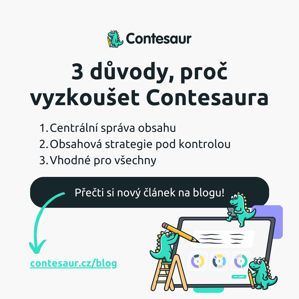 Proč dinosaur vyzkoušel aplikaci Contesaur? Protože se dozvěděl, že úspěšně zabrání vyhynutí obsahu! 🦖 Právě vyšel další článek na našem dinowebu! 🎉 Probudili jsme v tobě zvědavoraptora? Tak šup šup a čti. 💪🦖 contesaur.cz/3-duvody-proc-…