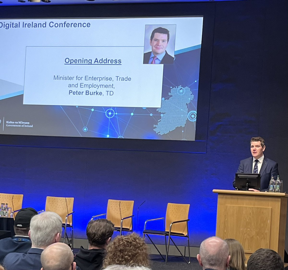 A great opening to the #DigitalIrelandConference by @peterburkefg setting out the ambition of the Irish Government for increased digital adoption, digital skills and leading on digital regulation - aligning with the key focus areas for @technology_irl members
