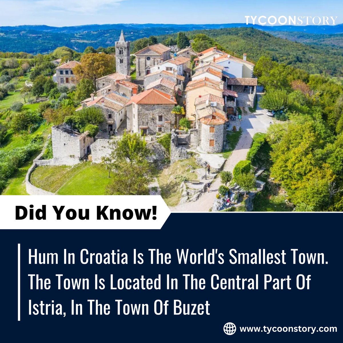 #DidYouKnow

#humcroatia #worldssmallesttown #istria #tinytown #croatianvillage #TravelTrivia #hiddengems #europetravel #uniquedestinations #travelcroatia #exploreistria #CharmingVillages #TravelAdventures #croatiatourism