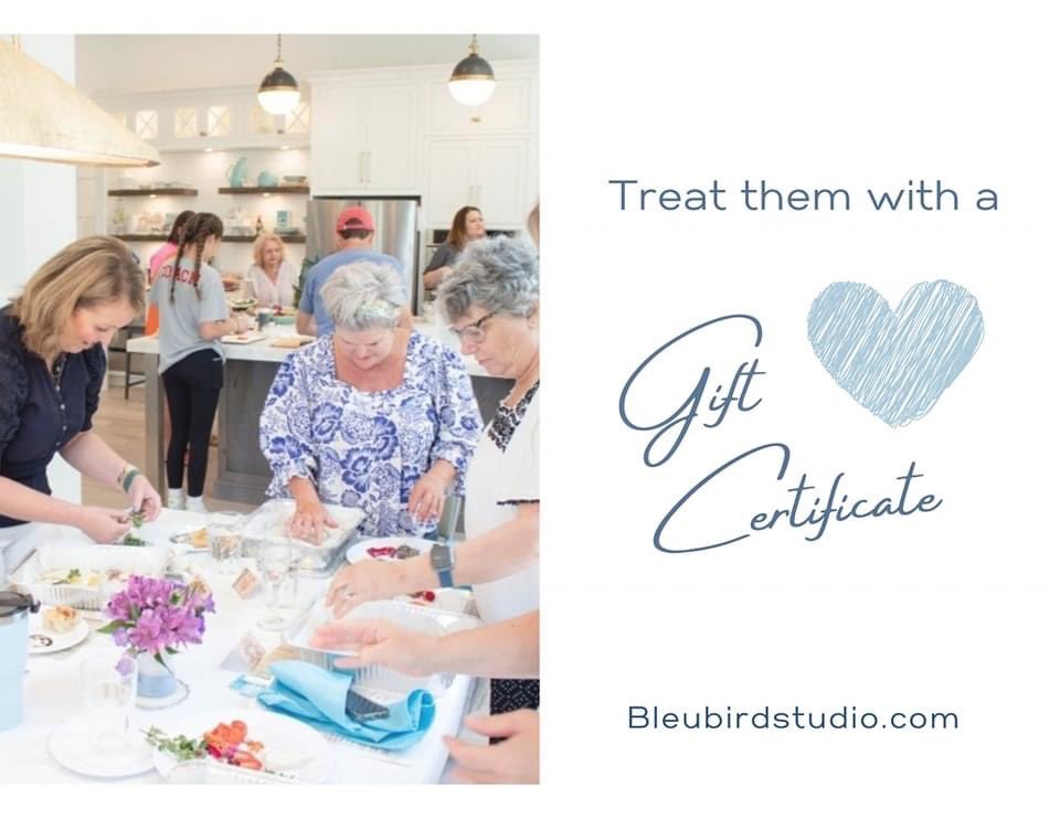 Teacher Appreciation Day and Mother's Day are quickly creeping up. Give them an experience they won't forget with a Bleubird gift card. We offer gift cards to our yoga classes, cooking classes, sourdough baking classes, Bleubird portraits, and more! #Giftcertificates