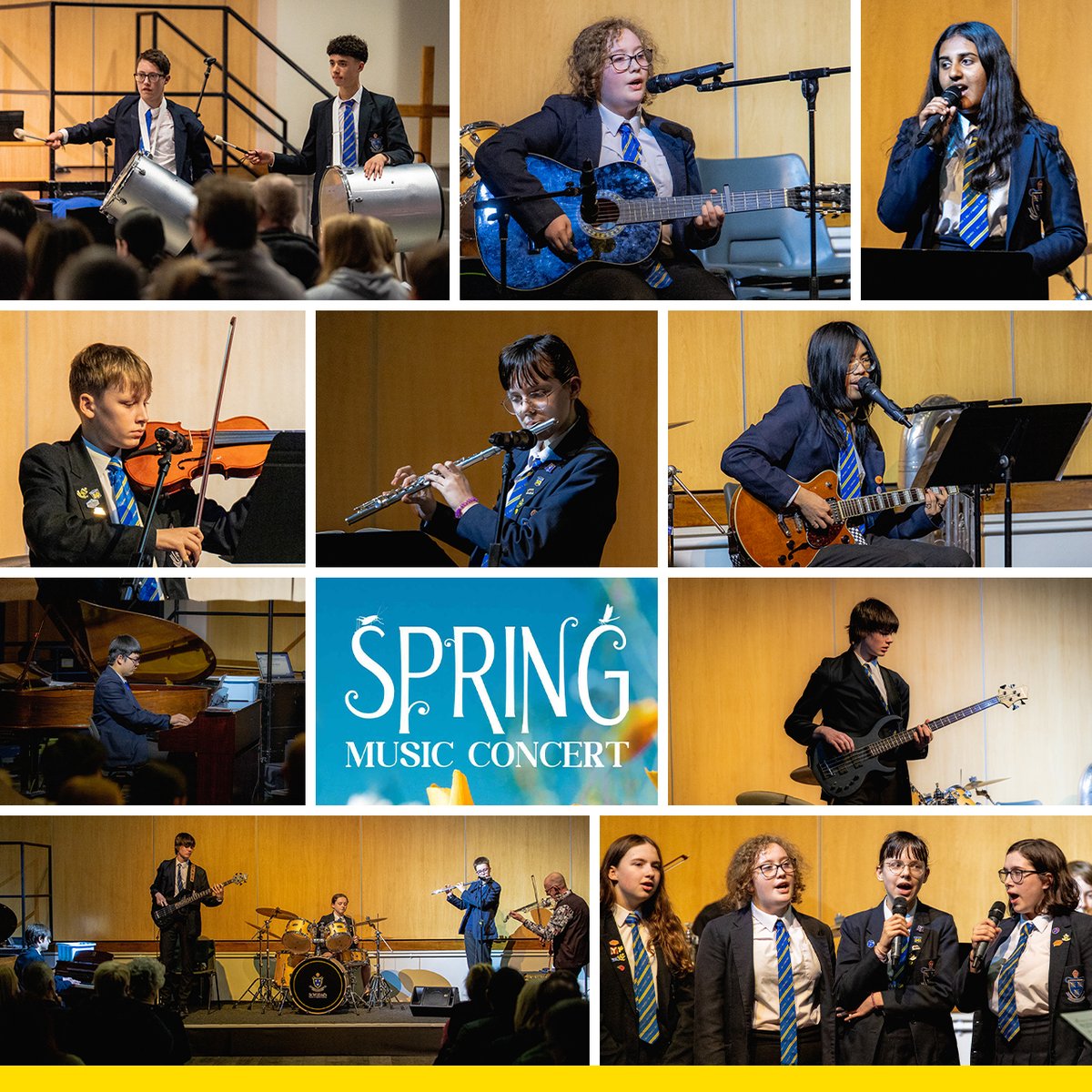 SPRING MUSIC CONCERT 🎵

Last night was incredible - a talented crop of musicians and singers took to the stage to showcase their abilities. The evening kicked off with our newly-formed Samba band, then students performed a wide range of classic and modern hits for the audience.
