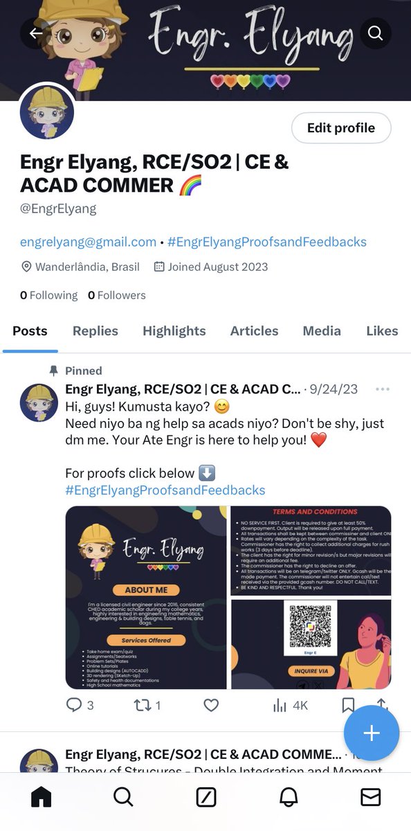 Engr Elyang, RCE SO2 | ACAD Commer | OPEN 🌷🌈 tweet media