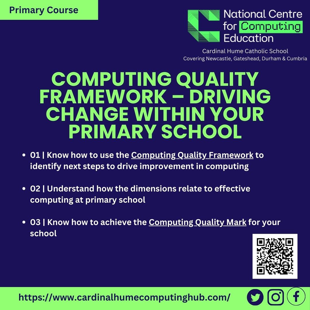 📅 09th May 2024 ⏰ 16:00 - 17:15 🔗 ow.ly/nz6B50RiVu1 Click the link or scan the QR code to join us on the CQF - Driving change within your Primary school