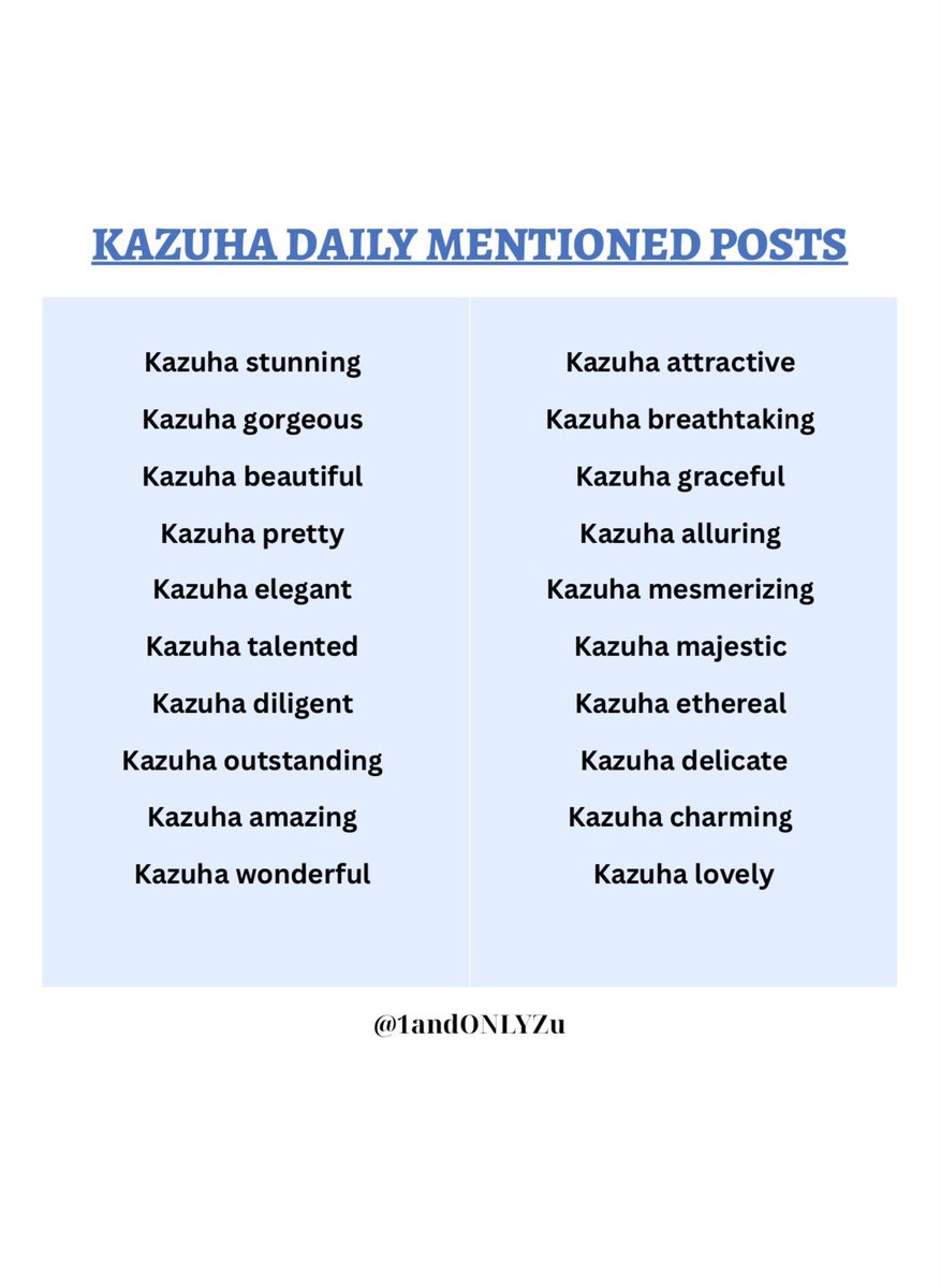 [📢 KAZUHA DAILY MENTIONED POSTS] Retweet to share and reply separately with the sentences in the pic below ‼️Using these tags for every comment‼️ KAZUHA GRACES COACHELLA #KAZUHA #LE_SSERAFIM #Coachella #Coachella2024
