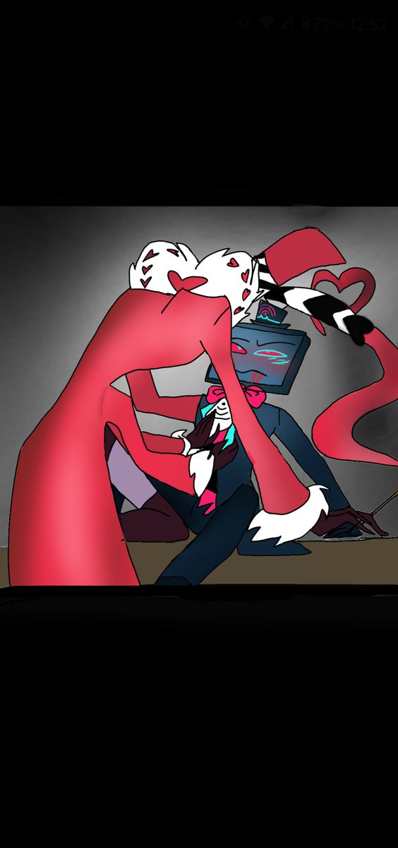 ShianneRic82873's tweet photo. Did a lil StadicMoth drawing 👀😋
#HazbinHotel #StadicMoth #ValVox #viral #fypシ #vivziepop https://t.co/txh1QV5zt9