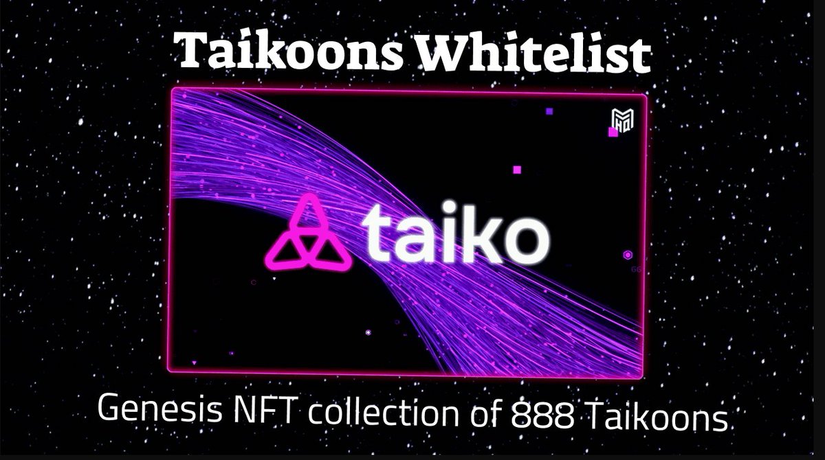 🎉 <a href="/taikoxyz/">Taiko.eth 🥁</a> Airdrop - Get slot WL mint NFT #Taikoons Genesis🎁

🚨Genesis NFT collection of 888 Taikoons - Taiko's first instance of on-chain NFT community building and empowerment

Here's how
🧵👇

1/ Visit Taikoons Whitelist Event Page
app.mvhq.io/missions/taiko…

2/ Complete